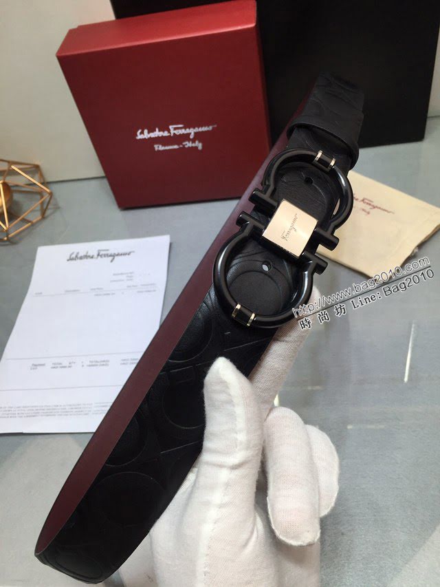 菲拉格慕男士皮帶 Ferragamo雙面牛皮腰帶  jjp2170